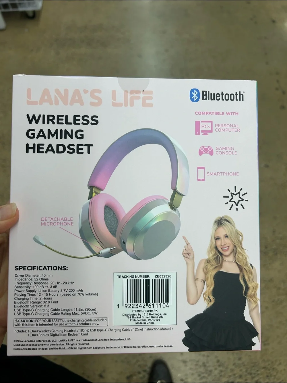 NWT Lana’s Life Wireless Gaming Headset